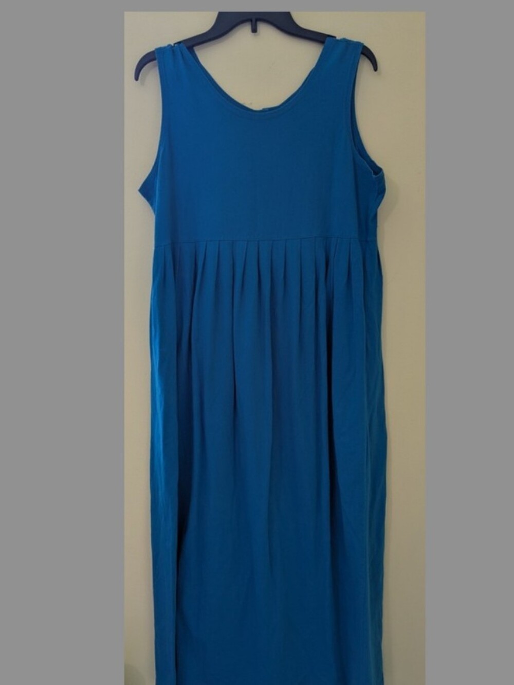 Vintage 90s Pierre Cardin Blue Maxi Dress Jumper